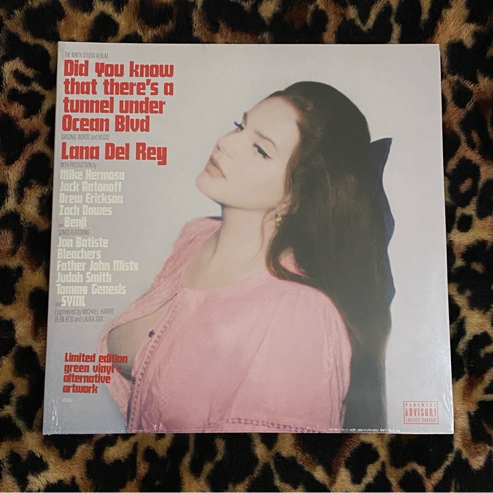 NEW SEALED 🌸 Lana del Rey Tunnel Under Ocean Blvd GREEN Color Vinyl Record LP